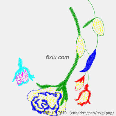 svg矢量绣花图下载