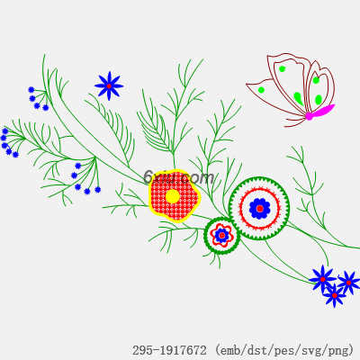 svg矢量绣花图下载
