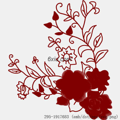 svg矢量绣花图下载