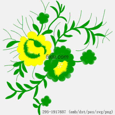 svg矢量绣花图下载