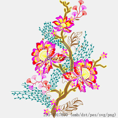 svg矢量绣花图下载
