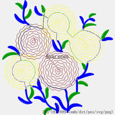svg矢量绣花图下载