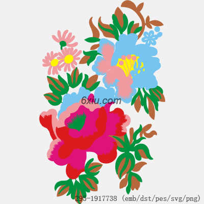 svg矢量绣花图下载