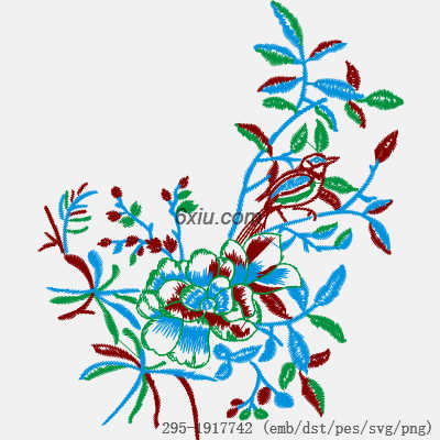 svg矢量绣花图下载