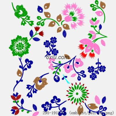 svg矢量绣花图下载