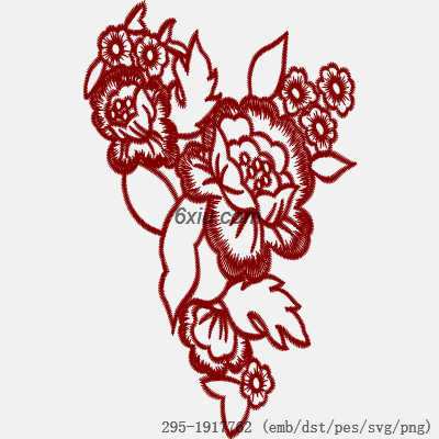svg矢量绣花图下载