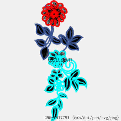 svg矢量绣花图下载