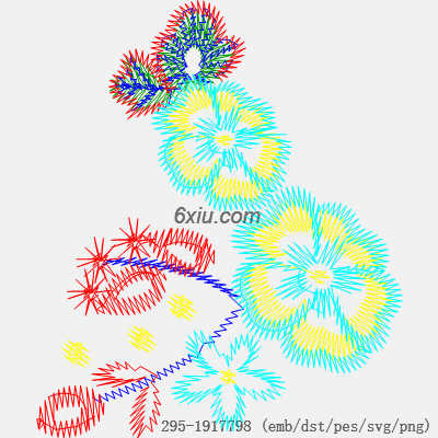 svg矢量绣花图下载