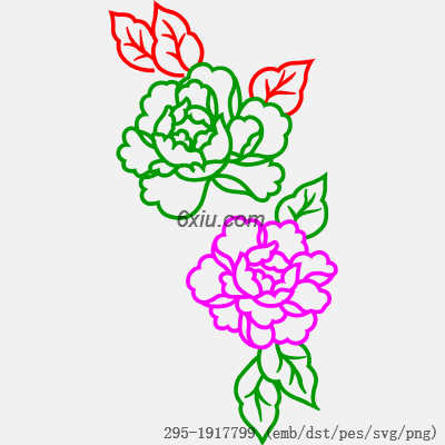svg矢量绣花图下载