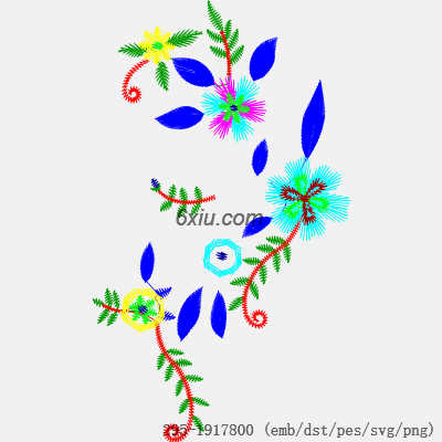 svg矢量绣花图下载