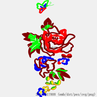 svg矢量绣花图下载