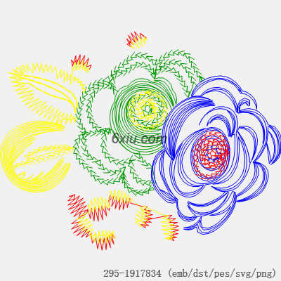 svg矢量绣花图下载