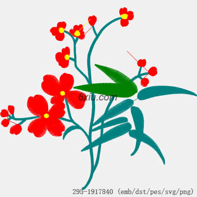svg矢量绣花图下载