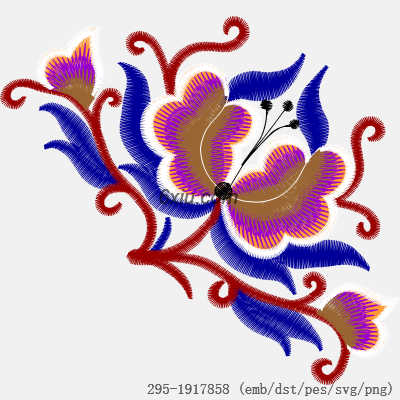 svg矢量绣花图下载