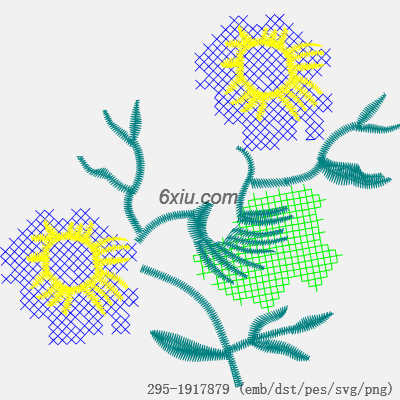 svg矢量绣花图下载