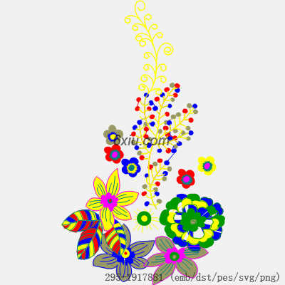 svg矢量绣花图下载