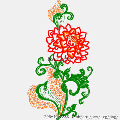 svg矢量绣花图下载
