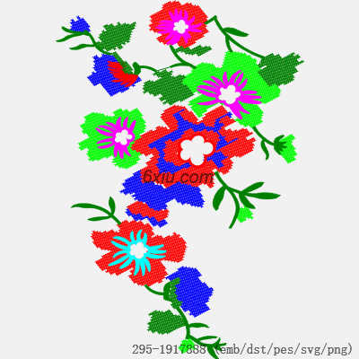 svg矢量绣花图下载
