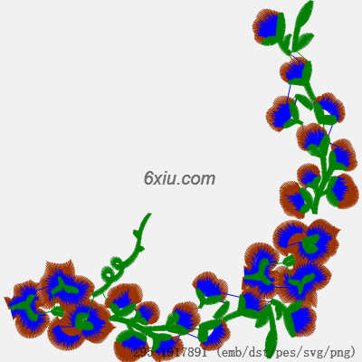 svg矢量绣花图下载