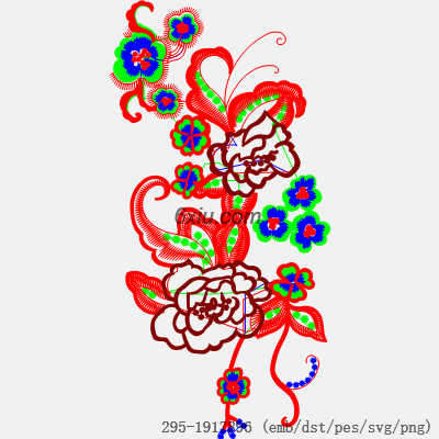 svg矢量绣花图下载
