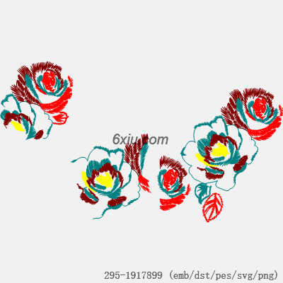 svg矢量绣花图下载