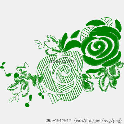 svg矢量绣花图下载