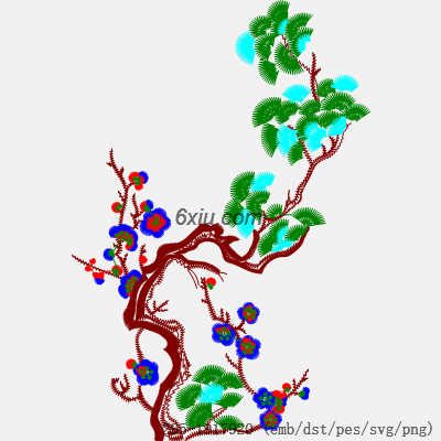 svg矢量绣花图下载