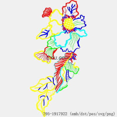 svg矢量绣花图下载