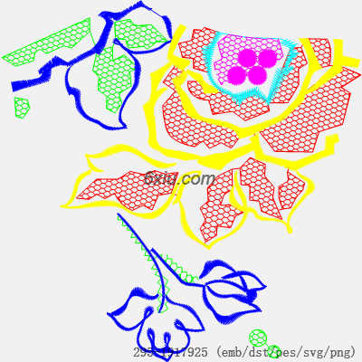 svg矢量绣花图下载