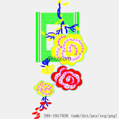 svg矢量绣花图下载