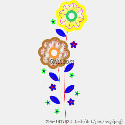 svg矢量绣花图下载