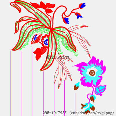 svg矢量绣花图下载