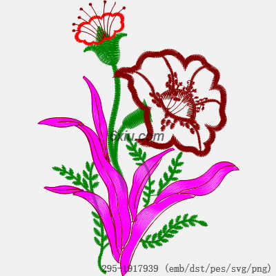 svg矢量绣花图下载