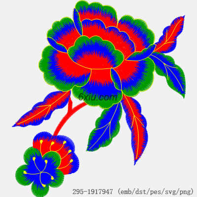 svg矢量绣花图下载