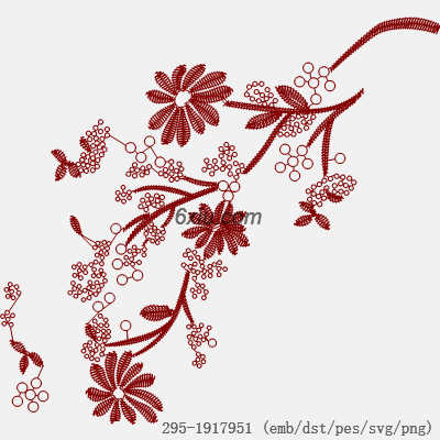 svg矢量绣花图下载