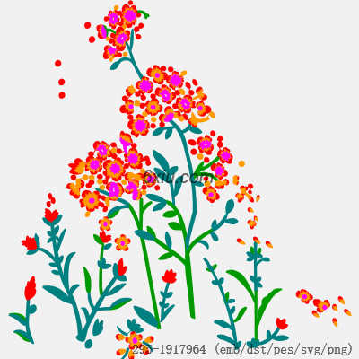 svg矢量绣花图下载