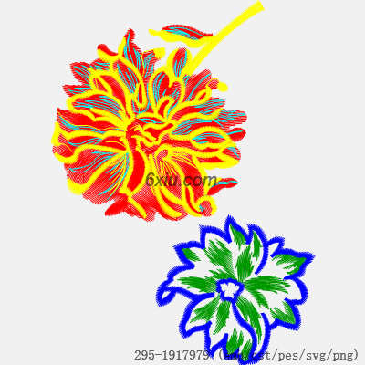svg矢量绣花图下载