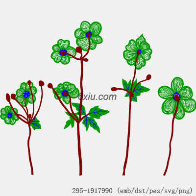svg矢量绣花图下载