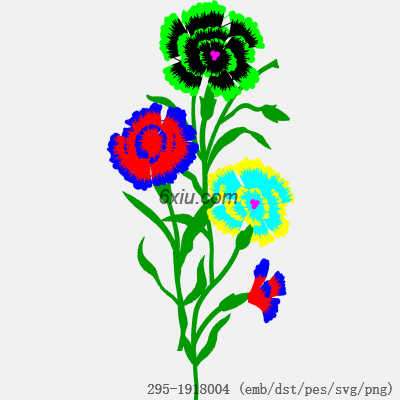 svg矢量绣花图下载
