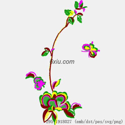 svg矢量绣花图下载