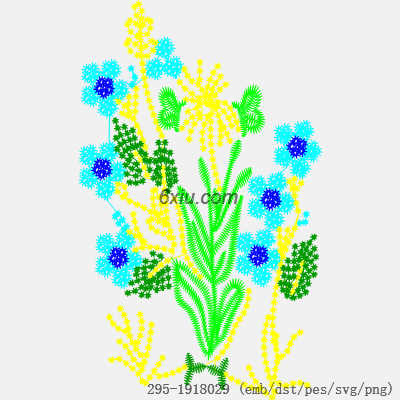 svg矢量绣花图下载