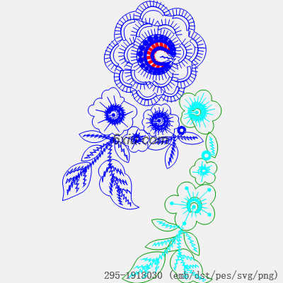 svg矢量绣花图下载