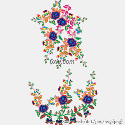 svg矢量绣花图下载