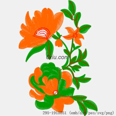 svg矢量绣花图下载
