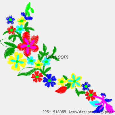svg矢量绣花图下载