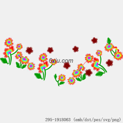 svg矢量绣花图下载