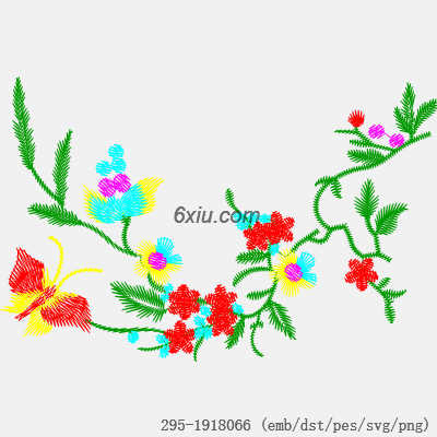 svg矢量绣花图下载
