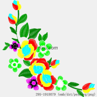 svg矢量绣花图下载