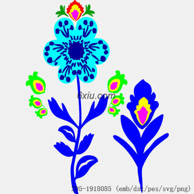 svg矢量绣花图下载