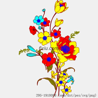 svg矢量绣花图下载